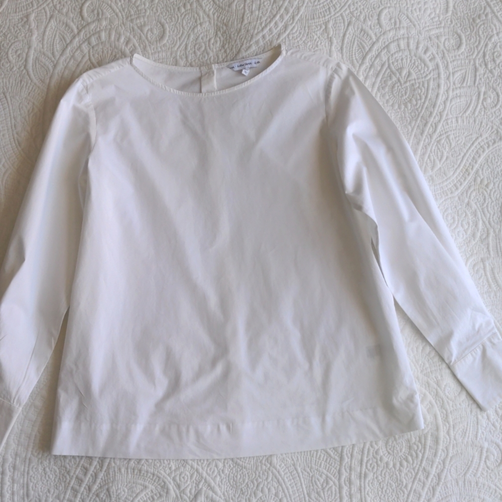 And Other Stories Poplin Collarless Shirt - Picture 3 of 9